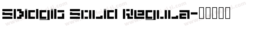 5Didgit Solid Regula字体转换